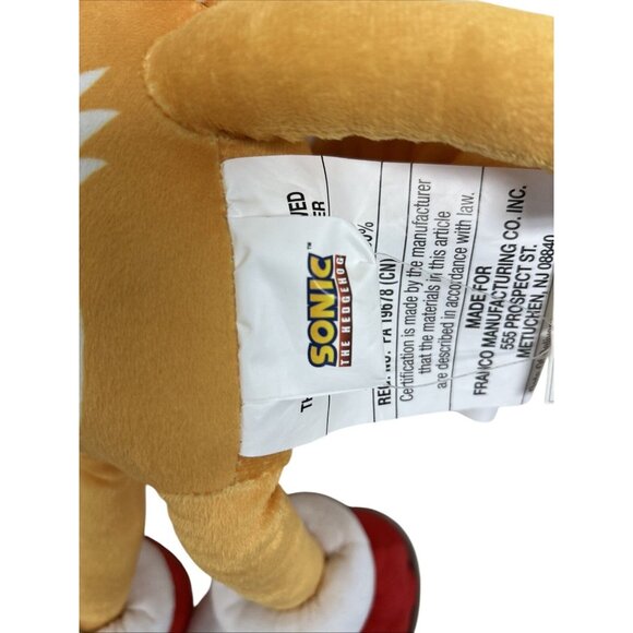 Sonic The Hedgehog Tails Large Plush Toy Sega 22" - Picture 4 of 4